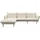 DOMO collection Ecksofa DOMO COLLECTION "Leuven modern mit schmalen Armlehnen, Breite 282 cm, L-Form", beige (creme), B:282cm H:86cm T:159cm, 100% Polyester, Sofas, Ecksofa, angenehm feste Polsterung, bodenfrei, 19 cm hohe Holzfüße