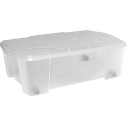 Artplast - Multifunktionsbox mit transparentem Boden und blauer Abdeckung L565x390xH180 mm