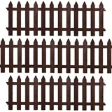 VILDE Gartenpalisade 30 x 30 cm 10 Stück Braun
