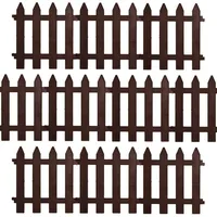 VILDE Gartenpalisade 30 x 30 cm 10 Stück Braun