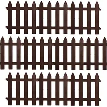 VILDE Gartenpalisade 30 x 30 cm 10 Stück Braun