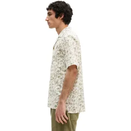 Marc O'Polo Kurzarmhemd mit sommerlichem Blattmotiv Beige XL