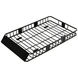 Homcom Dachkorb Auto Dachträger Dach Universal Schwarz 162 x 99 x 16 cm