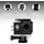 MONSTER SHOP Dachrinnenreinigung Kamera Set 4K 4x Zoom, 170Grad Weitwinkel, Inspektionskamera, Wiederaufladbar, Wasserdichtes Gehäuse, WLAN, Kompatibel mit And... - Schwarz