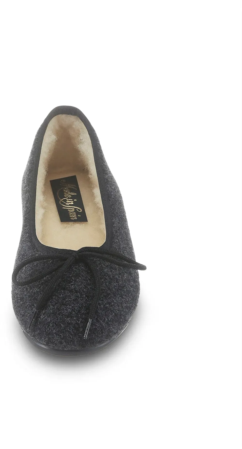 Hausschuh CLASSIC, Damen, Gr. 42, schwarz, Textil, Schuhe Hausschuh