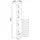 [en.casa] Epind Hochschrank 180 x 33 x 30 cm Beige Bambus