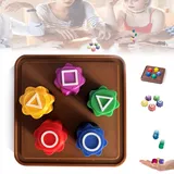 Gonggi Korean Game,gonggi Spiel,gonggi Stones,gonggi traditionelles koreanisches spielspiel ,ddakji game,Gonggi Jack Stone Pebbles Set – Klassischer Hand-Auge-Koordinationsspaß Stone (5pcs+Base)