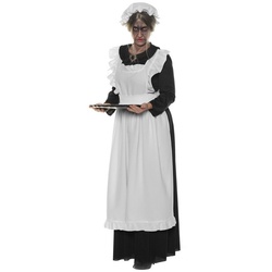 Underwraps Kostüm Viktorianische Magd Kostüm, Sie diente der Lordschaft treu bis in den Tod … und darüber hinaus! schwarz S