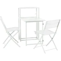 Svita Balkon-Set klappbar weiß