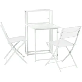 Svita Balkon-Set klappbar weiß