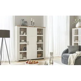 Höffner Highboard ¦ weiß ¦ Maße (cm): B: 151 H: 160 T: 42.0