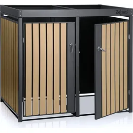 Zelsius Mülltonnenbox 4er 120-240 l grau