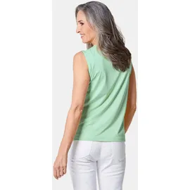 GOLDNER Kurzgröße: Komfort-Top mit Doppel-Front in mintgrün | Gr.: 24