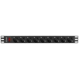 LANBERG PDU Steckdosenleiste 3 m Schwarz/Grau 9 St.