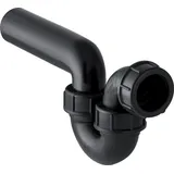 Geberit Rohrbogengeruchsverschluss 152040161 DN 50/50, Einlauf/Abgang horizontal, PE-HD, schwarz