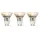 Nedis LED-Spot LBGU10P163P3 4,5 W GU10 warmweiß 3 St.