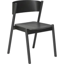 Oblique Stuhl schwarze Eiche