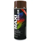 Maxi Color NEW QUALITY Sprühlack Lackspray Glanz 400ml Universelle spray Nitro-zellulose Farbe Sprühlack schnell trocknender Sprühfarbe (Ral 8016 mahagonibraun glänzend)