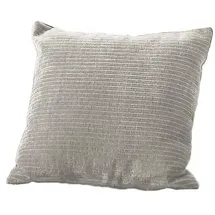 KAWOLA SEPHI Dekokissen 40 x 40 cm Silber