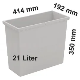 HAILO Inneneimer 21 l Dunkelgrau