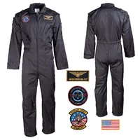 Mil-Tec US Flieger, Overall - Schwarz - 60