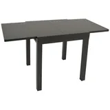 DEGAMO Livorno Gartentisch 70/140 x 70 x 75 cm Dunkelgrau