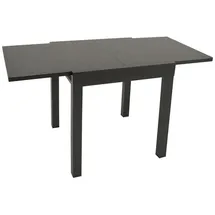 DEGAMO Livorno Gartentisch 70/140 x 70 x 75 cm Dunkelgrau