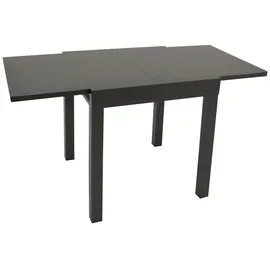 DEGAMO Livorno Gartentisch 70/140 x 70 x 75 cm Dunkelgrau