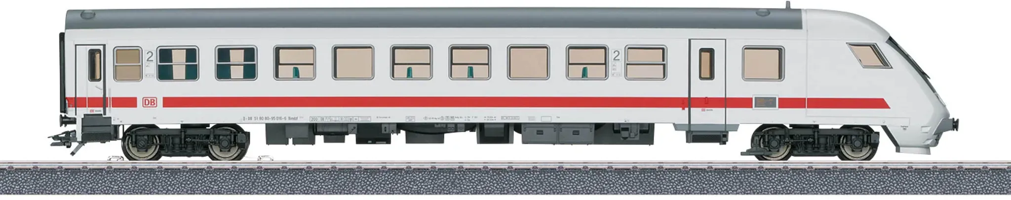 Elektrolokomotive MÄRKLIN "IC Schnellzug Steuerwagen, 2. Klasse, DB AG - 40503", weiß, Modelleisenbahn-Fahrzeuge, Kinder