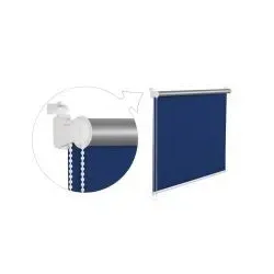Thermorollo Verdunklungsrollo 50x150 cm blau Fensterrollo mit Thermobeschichtung  100% Abdunklung in