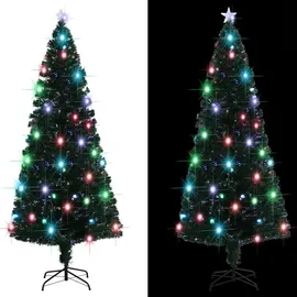 vidaXL Künstlicher Weihnachtsbaum mit Ständer 210 cm Fiberoptik