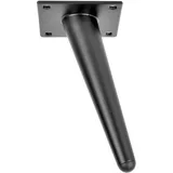 woplus 4 Stück Schräg Möbelfüße Schwarz 15cm Konisch Möbelbeine Ersatz Möbelfüße Metall Schrankfüße Sofa Füße für Sofa, TV-Schrank, Bett, Couchtisch (Höhe15 cm)