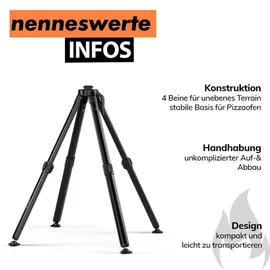 GOZNEY Gestell für Pizzaofen Tread Aluminium schwarz