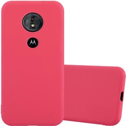 Cadorabo TPU Candy Cover (Motorola Moto G6 Play, Motorola Moto E5), Smartphone Hülle, Rot