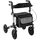Costway Rollator 2in1 faltbar mit Sitz Luftbereifung bis 140 kg Silber