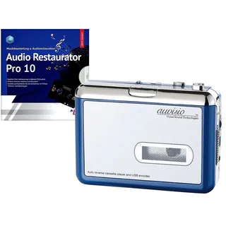 Auviso Tragbarer USB-Kassettenspieler für MP3-Aufnahme inkl. Software