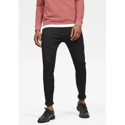 Slim-fit-Jeans G-STAR "Skinny", Herren, Gr. 30, Länge 30, schwarz, Denim/Jeans, Obermaterial: 92% Baumwolle, 7% Elastomultiester, 1% Elasthan, modisch, skinny fit lang, Jeans