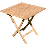 Teak Klapptisch 80 x 80 x 77 cm Aves