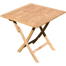 Teak Klapptisch 80 x 80 x 77 cm Aves