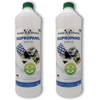 PandaCleaner Isopropanol - Isopropylalkohol - Für Haushalt, Handwerk & Industrie Reinigungsalkohol (Spar-Set, [2-St. 1000ml Flasche Rückstandslose Reinigung) weiß
