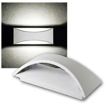 KANLUX Außenwandleuchte Aluminium 23cm x 9cm 8W 140lm IP54 weiß
