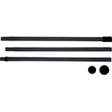 Wenko Duschvorhangstange 300 cm schwarz