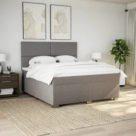 vidaXL Boxspringbett 180 x 200 cm Taupe
