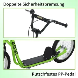 Homcom Scooter Kinderroller Grün