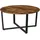 VASAGLE Runder Couchtisch Braun Holz 88 x 47 cm