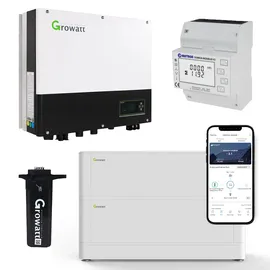 Growatt SPH3600 Hybrid Wechselrichter mit 5,12 kWh Solarspeicher-Set