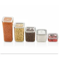 COFI Vorratsdosen eckig transparent 5-teiliges Set