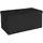 Intirilife Faltbare Sitzbank 76x38x38 cm in PIANO SCHWARZ - Sitzwürfel mit Stauraum und Deckel aus Stoff mit Mulden - mind. 14 Tage Rückgaberecht -