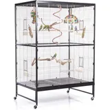 Montana Vogelkäfig Casa 120 119 x 81 x 180 cm grau