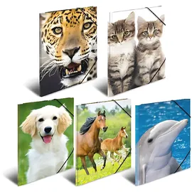 Herma Sammelmappe A3 PP Tiere 10 St. sortiert